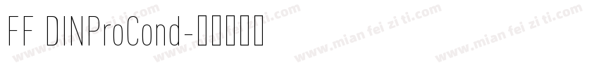 FF DINProCond字体转换